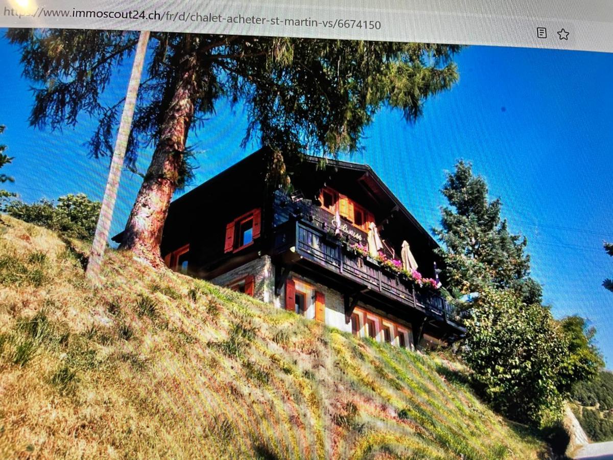 Chalet Edelweiss A Saint-Martin, Val D'Herens Esterno foto