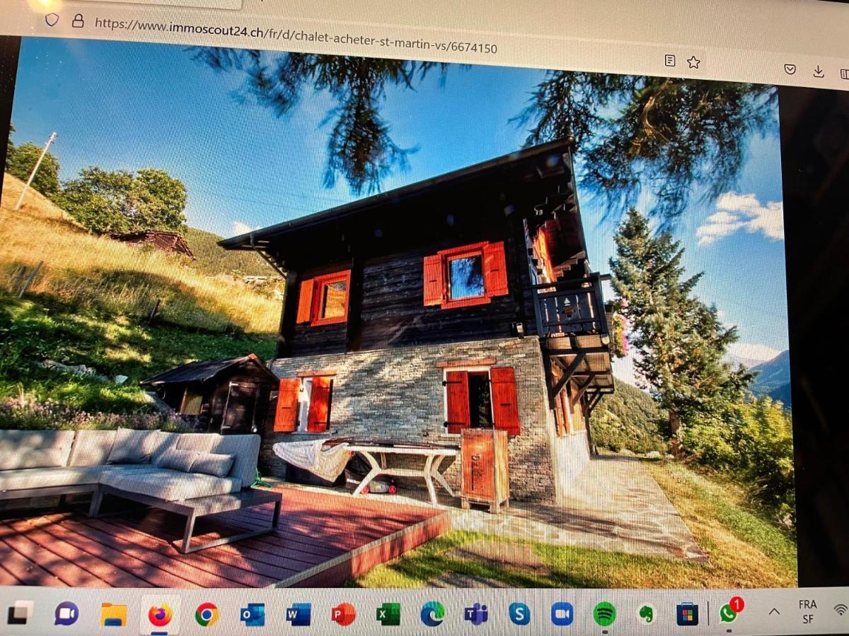 Chalet Edelweiss A Saint-Martin, Val D'Herens Esterno foto